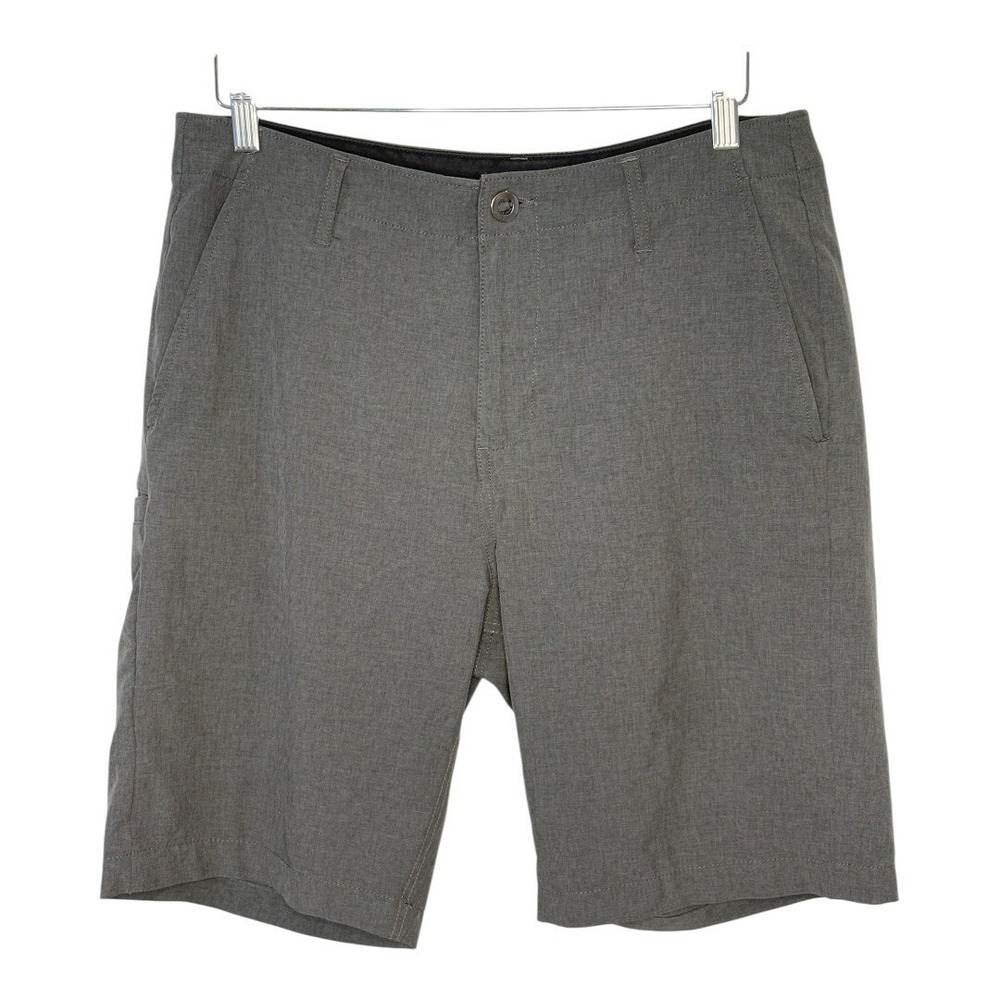 Volcom Hybrid Shorts Mens 32 Charcoal Gray Heathered 4-Way Stretch A32116V3